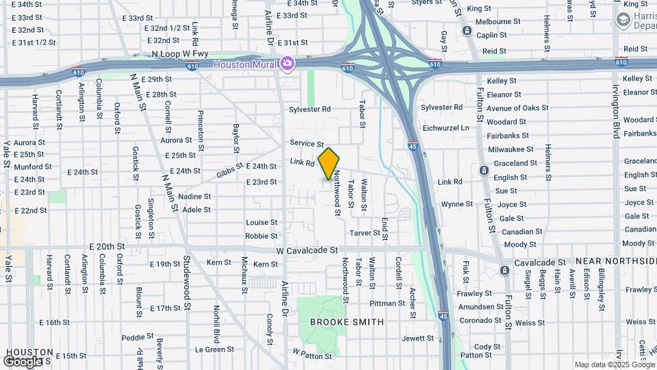 1825 Northwood St Map and Location Details