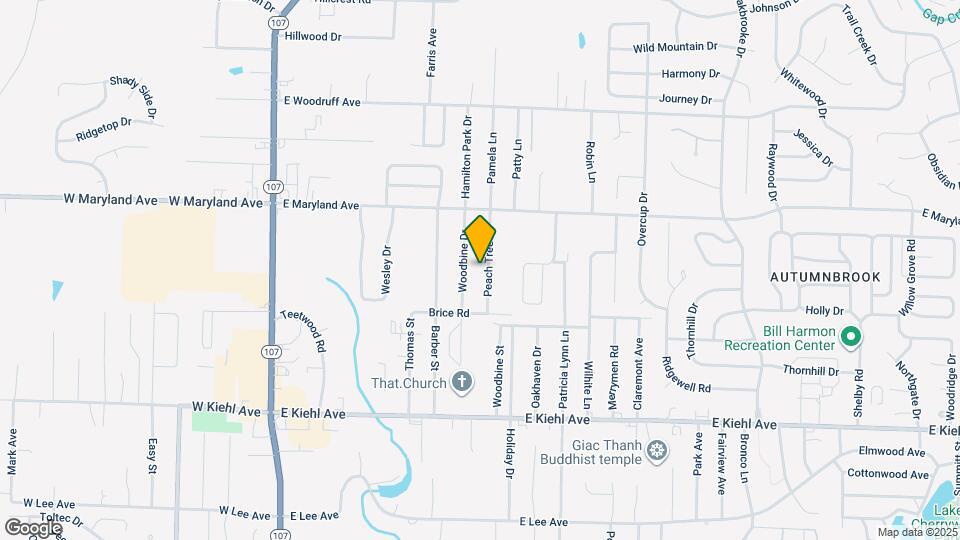 9105 Peach Tree Ln Map and Location Details