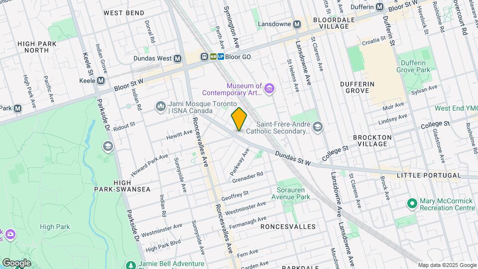 2068 Dundas St W Map and Location Details