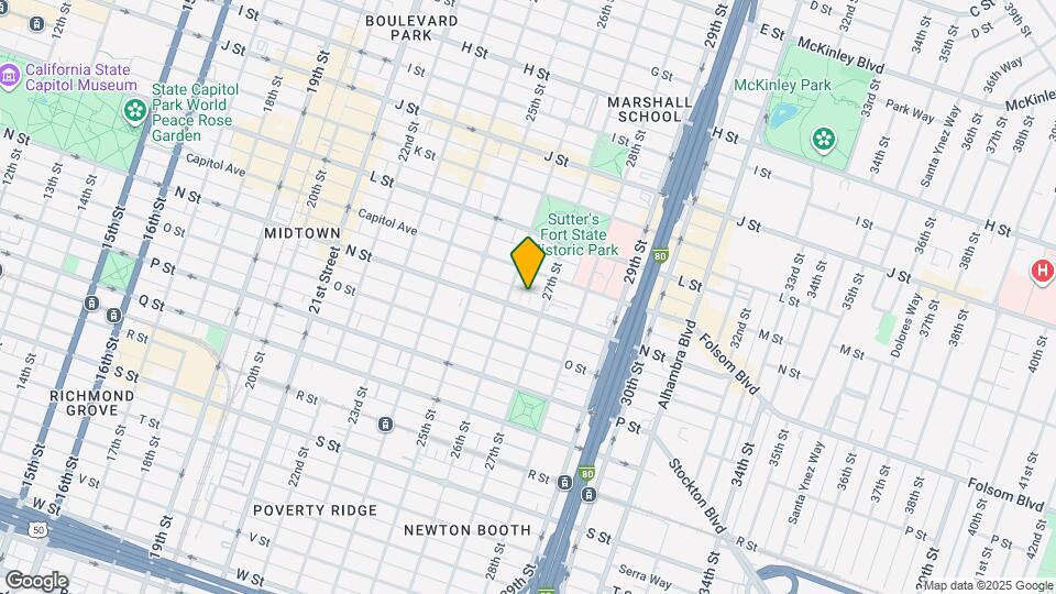 1322 E Sutter Walk Map and Location Details