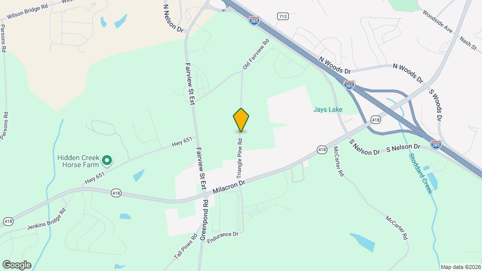 109 Triangle Pine Rd Map and Location Details