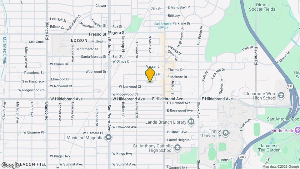 109 E Norwood Ct Mapa y Detalles de la Ubicación