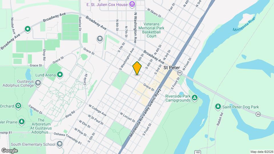 407 Grace St, Unit Upper Map and Location Details