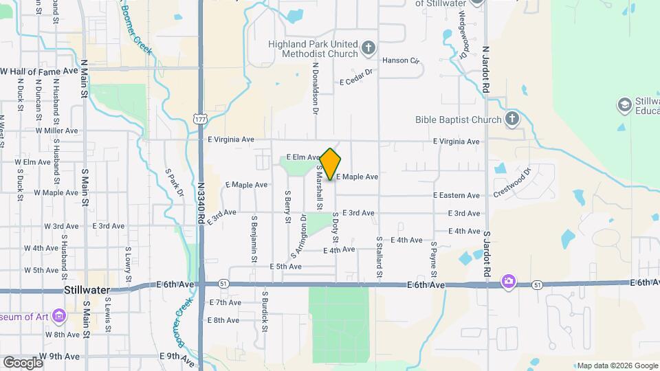 208 S Doty St Map and Location Details