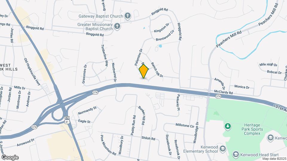 1804 Palamino Dr Map and Location Details