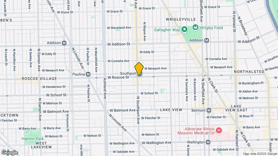 1351 W Roscoe St, Unit 2 Map and Location Details