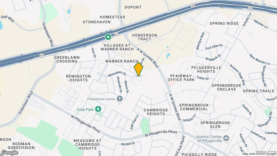 1856 Bonham Ln Map and Location Details