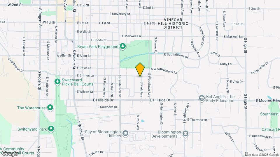 1202 S Park Ave Map and Location Details