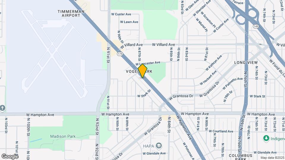 8709 W Appleton Ave Map and Location Details