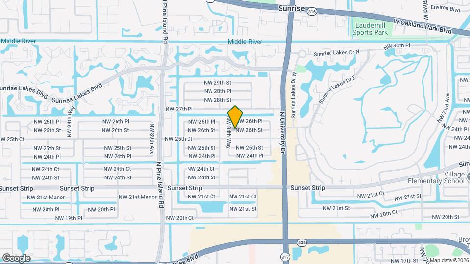 8450 NW 26th St Map and Location Details