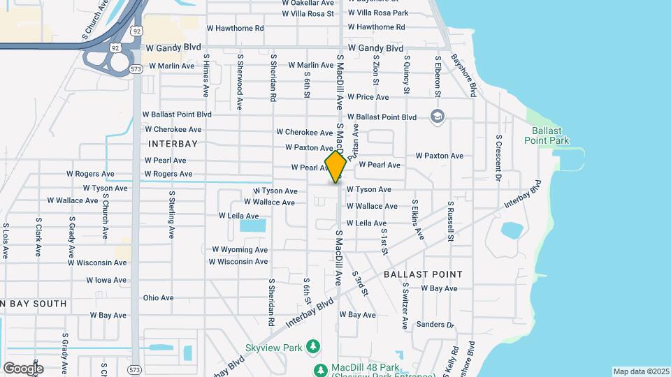 5401 Macdill Ave Mapa y Detalles de la Ubicación