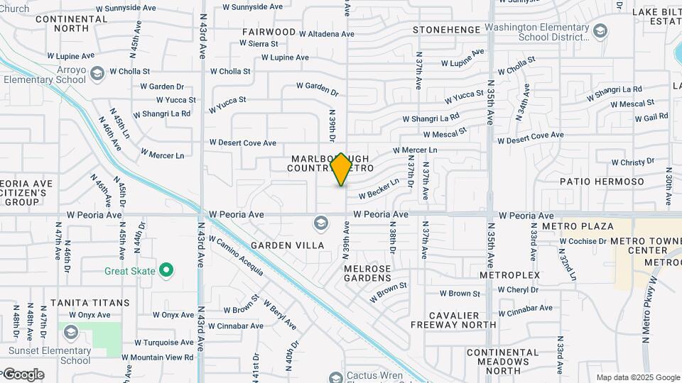 10632 N 39th Ave Map and Location Details