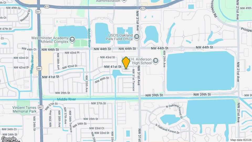 3185 NW 40th Ct Map and Location Details