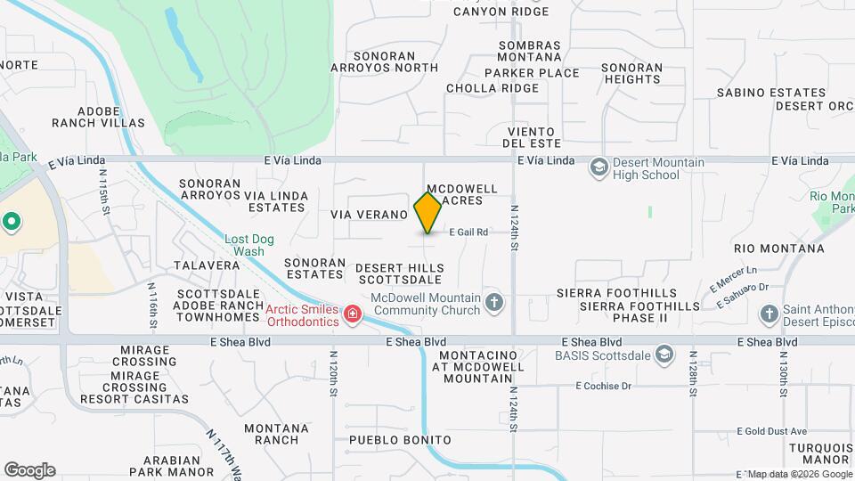 12210 E Desert Cove Ave Map and Location Details