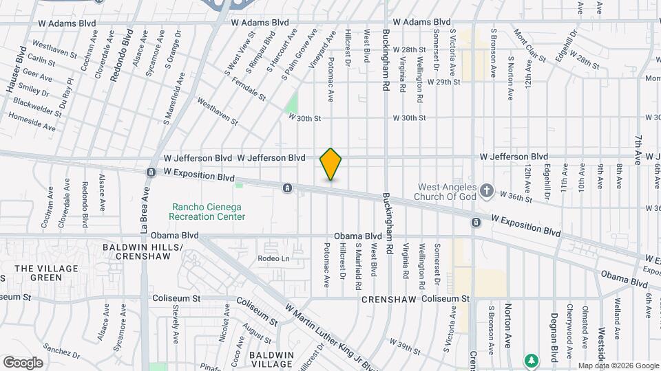 4403 1/2 W Exposition Blvd Mapa y Detalles de la Ubicación