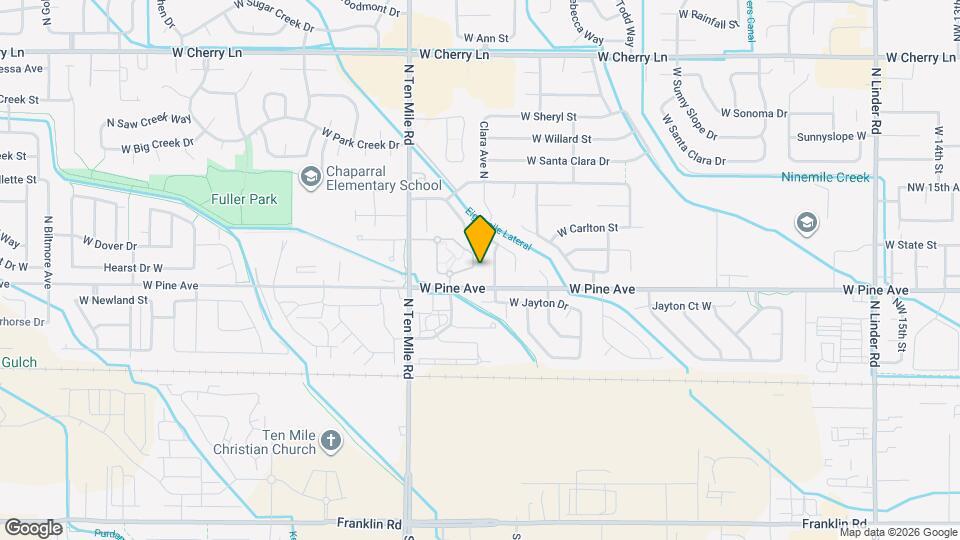 872 N Bonsai Ln Map and Location Details