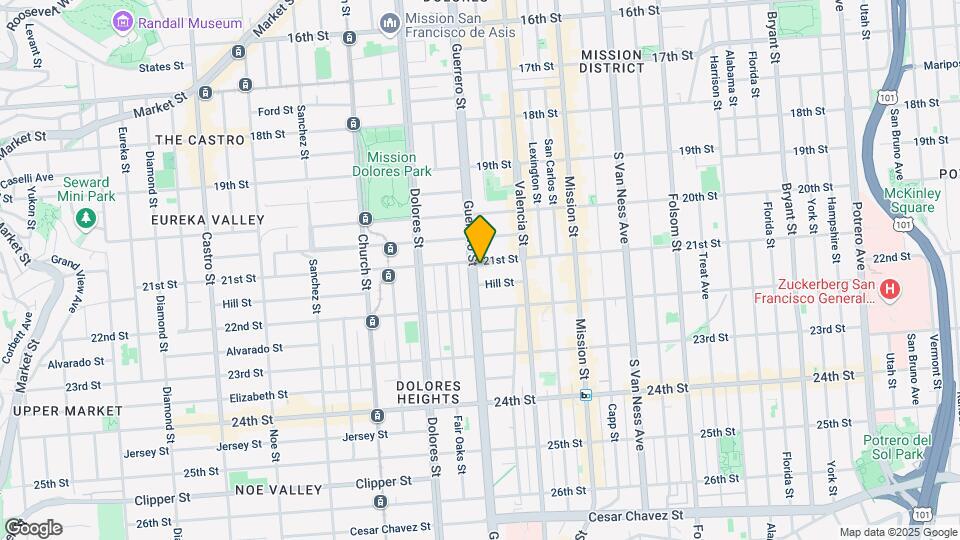 915-917-917 Guerrero St Mapa y Detalles de la Ubicación