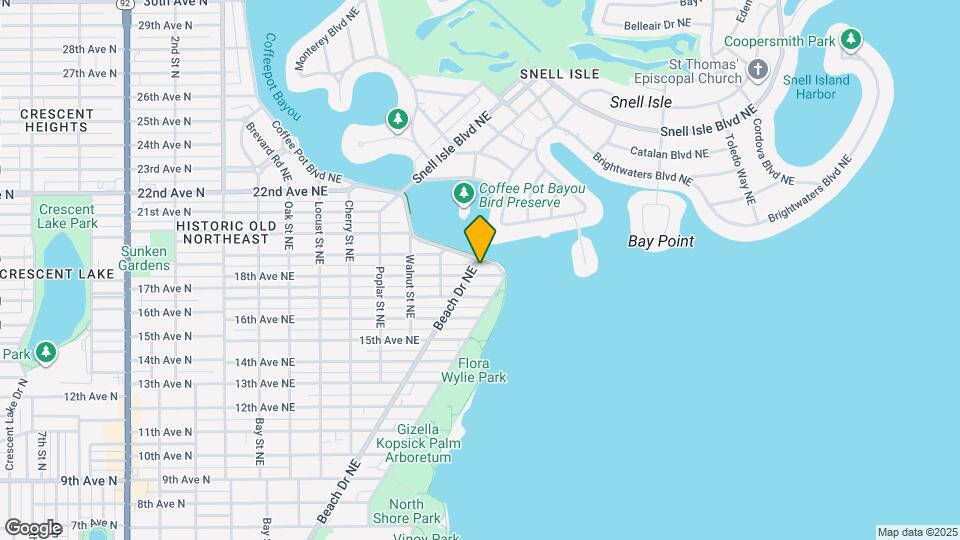 1801 Beach Dr NE Map and Location Details