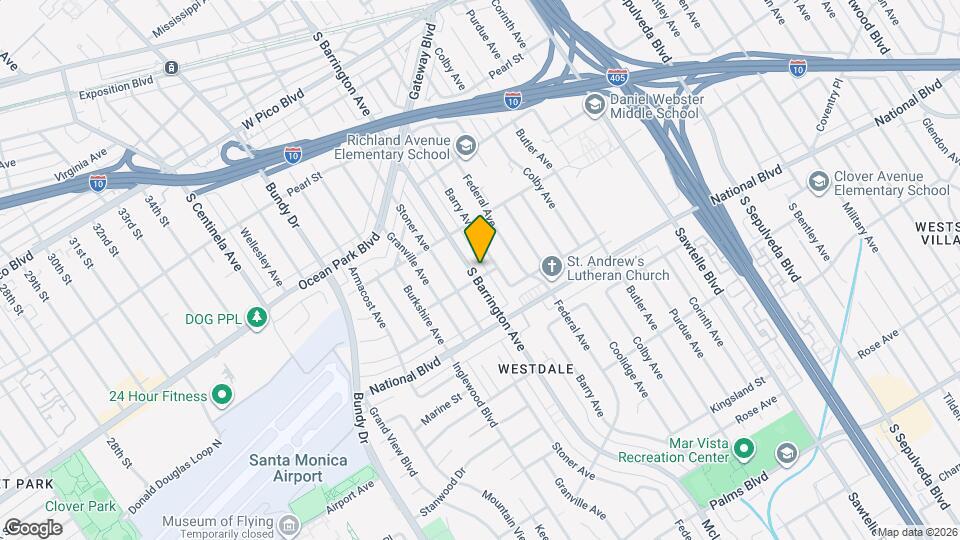 2754 S Barrington Ave Map and Location Details