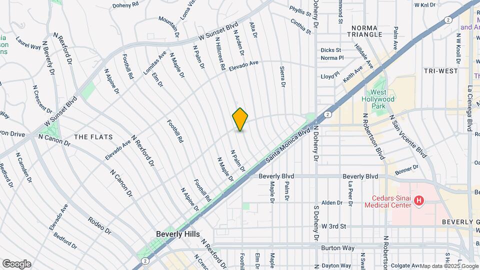 525 N Hillcrest Rd Map and Location Details