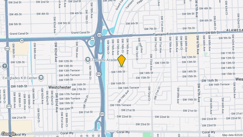 1330 SW 74th Ct Map and Location Details