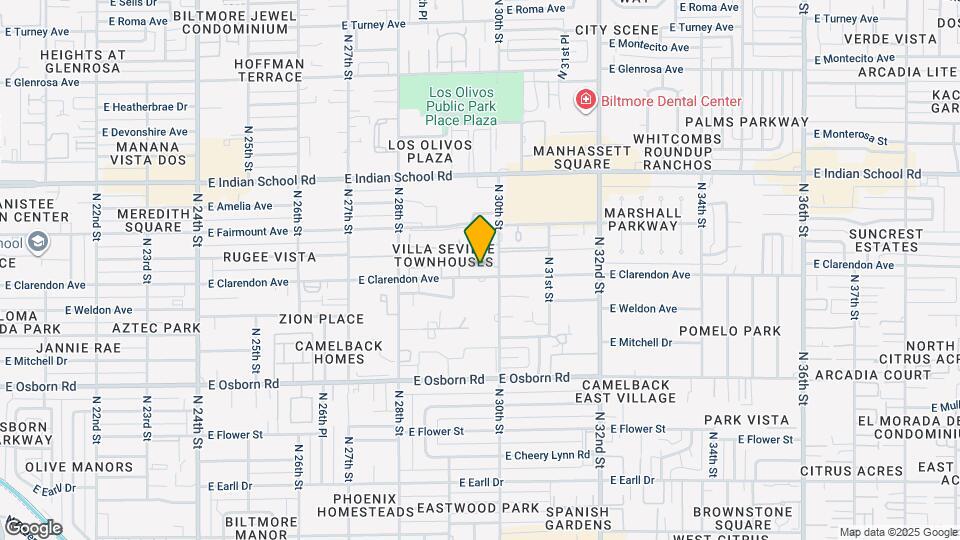 2954 E Clarendon Ave Map and Location Details