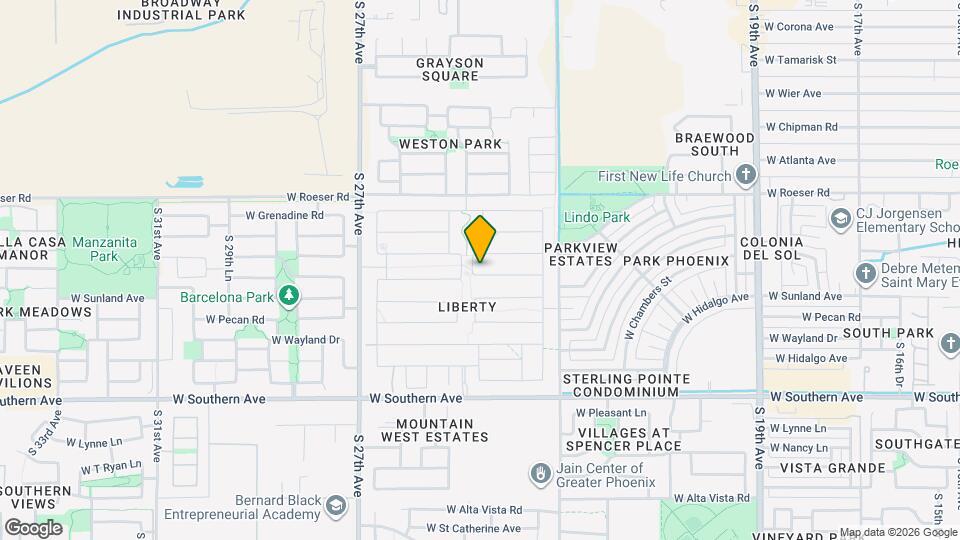 2440 W Bowker St Map and Location Details