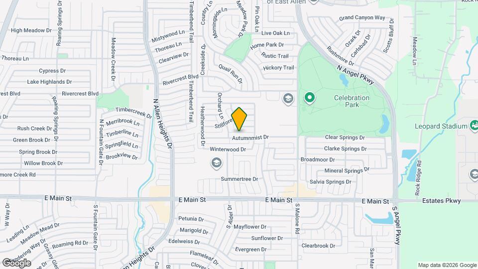1427 Autumnmist Dr Map and Location Details