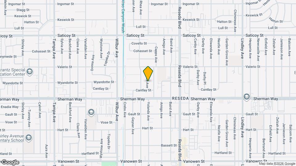 7260 Yolanda Ave Mapa y Detalles de la Ubicación
