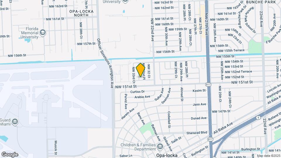 15141 NW 33rd Ave Map and Location Details
