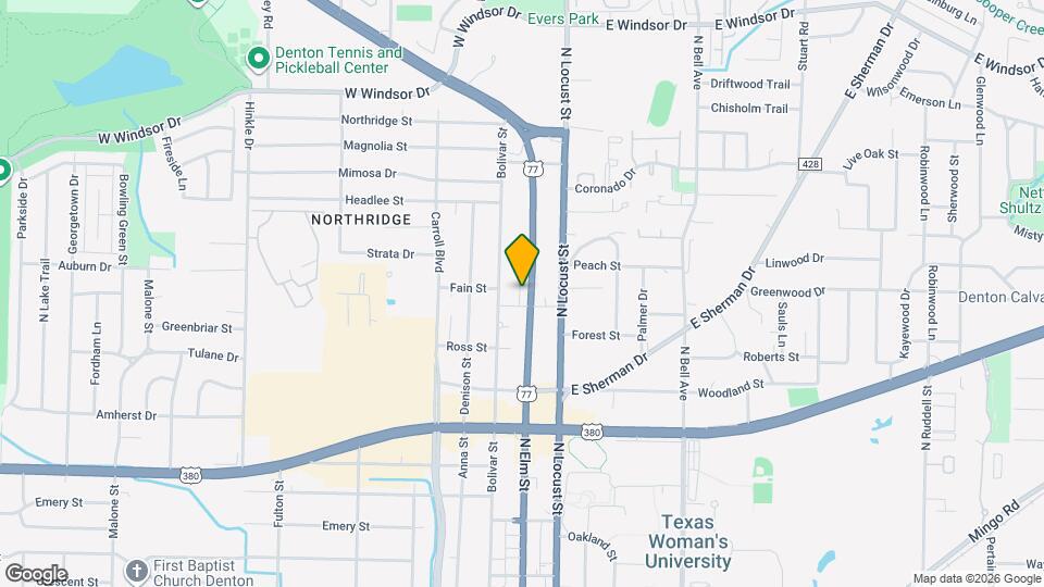 2307 N Elm St Map and Location Details