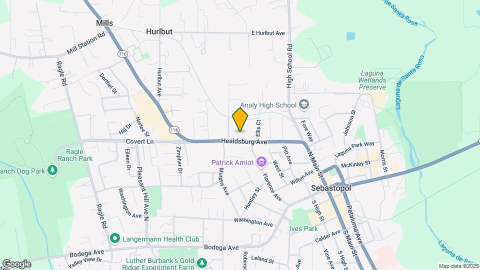 7540-7550 Healdsburg Ave Mapa y Detalles de la Ubicación