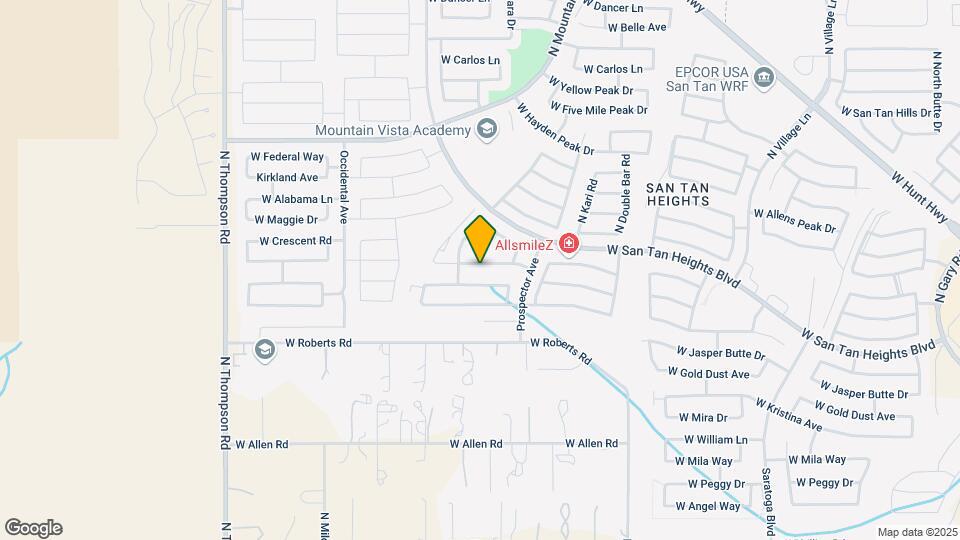3721 W White Canyon Rd Map and Location Details