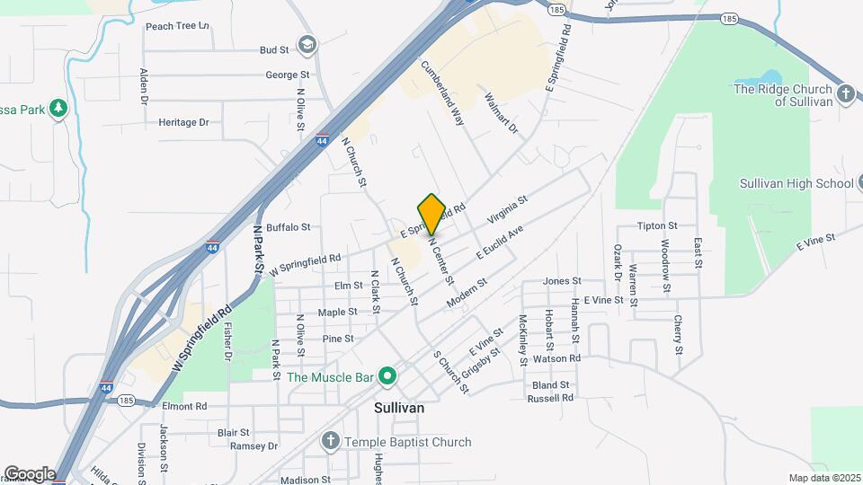 315 N Center St Map and Location Details