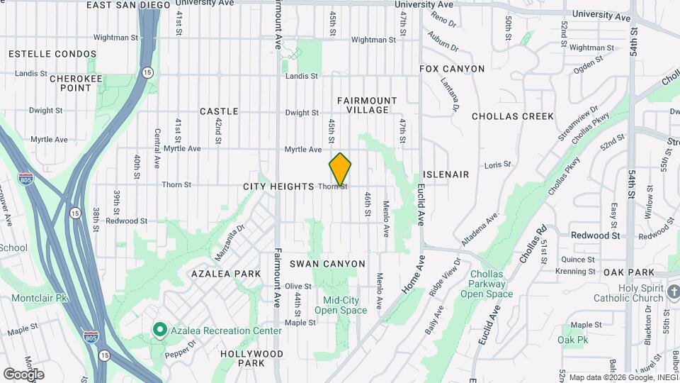 4517 Thorn St Map and Location Details