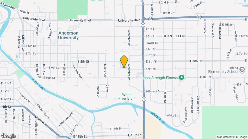 1827 E 8th St Map and Location Details