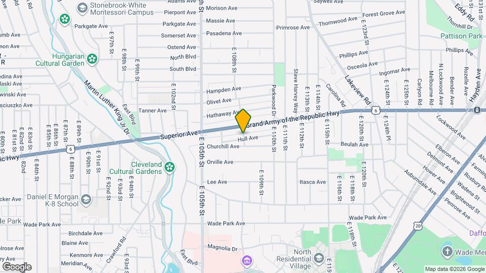 10749 Hull Ave Mapa y Detalles de la Ubicación