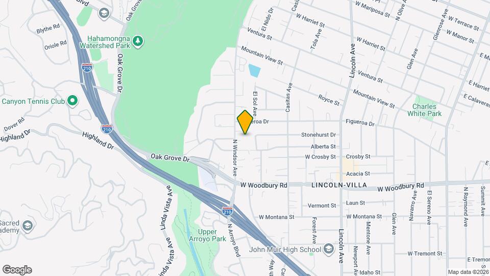 2360 N Windsor Ave Map and Location Details