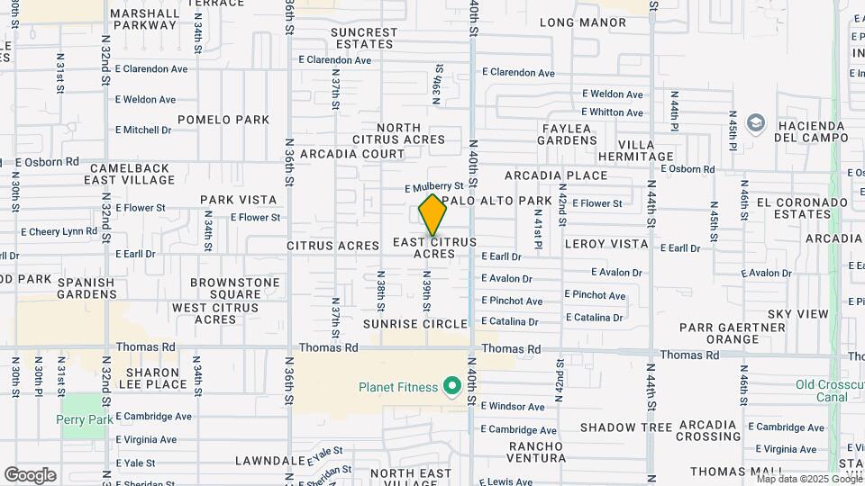 3109 N 39th St Map and Location Details