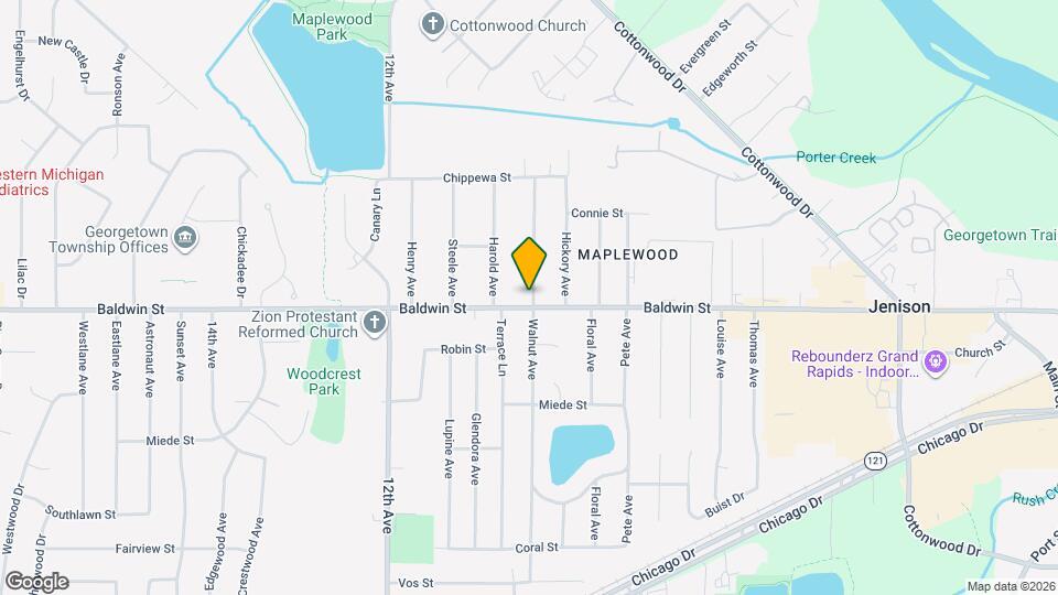 7615 Walnut Ave Map and Location Details