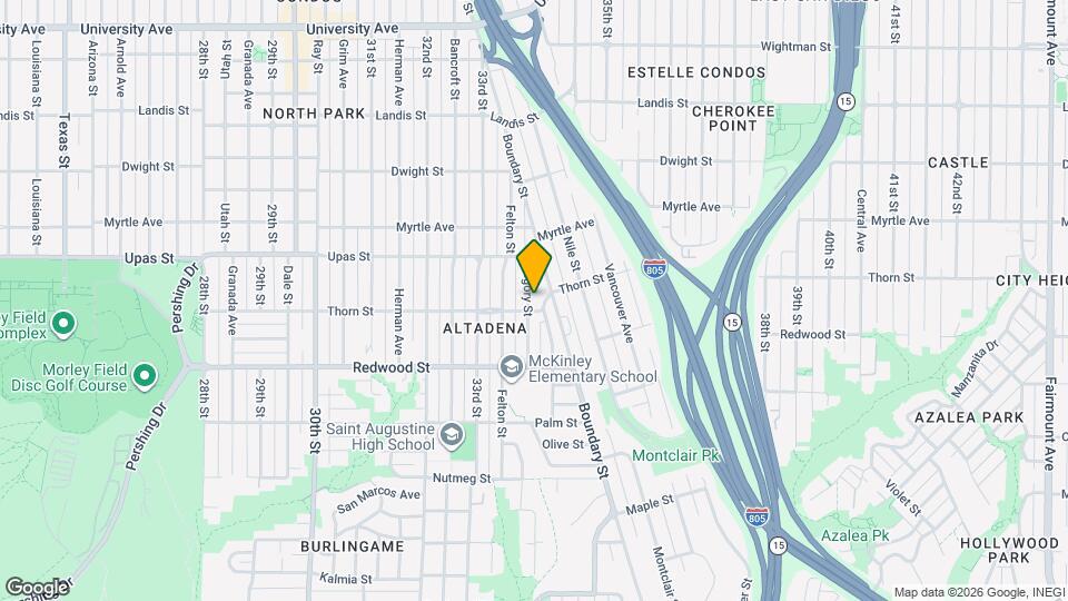 3315 Gregory St, Unit 5-231 Map and Location Details