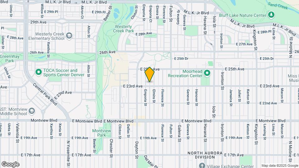 9813 E 23rd Ave Map and Location Details