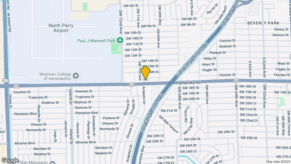 7021 Pembroke Rd Map and Location Details