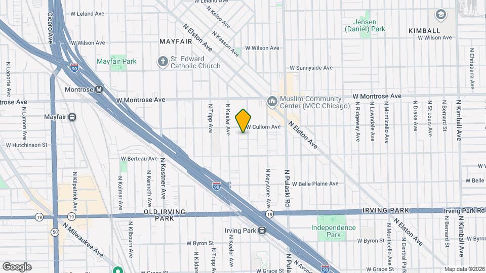 4242 N Kedvale Ave Map and Location Details