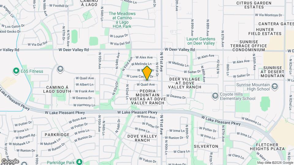 9156 W Quail Ave Map and Location Details