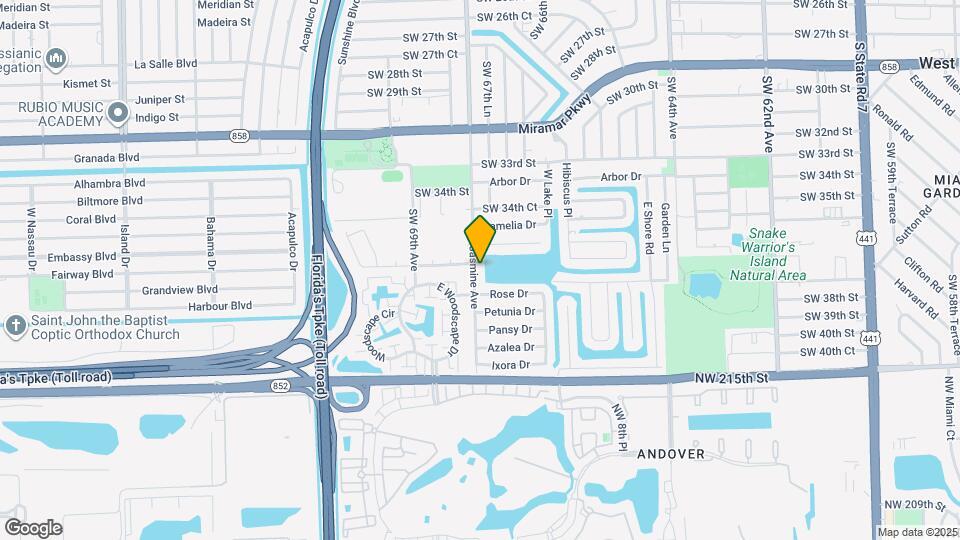 3705 SW 68th Ave Map and Location Details