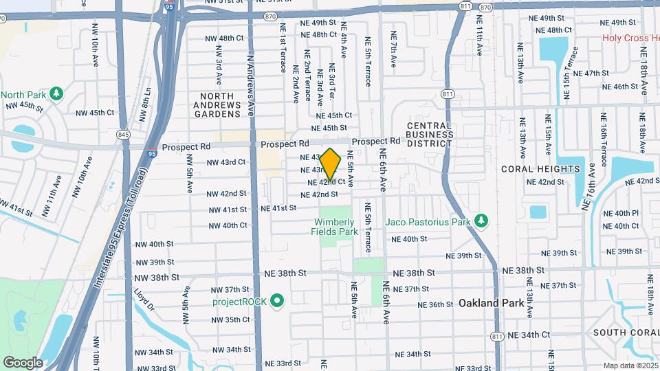 330 NE 42nd Ct Map and Location Details