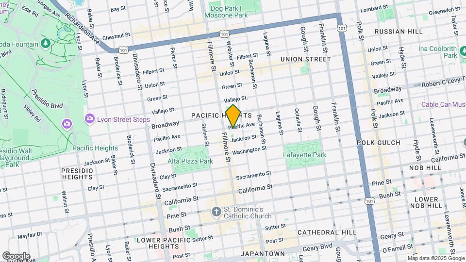 2351 Pacific Ave Map and Location Details