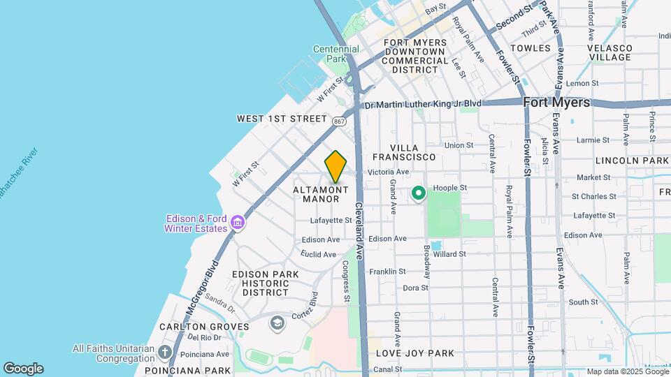 2227 Clifford St Map and Location Details