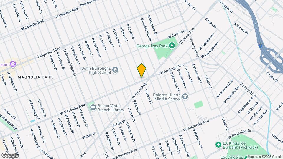201 N Reese Pl, Unit 101 Map and Location Details